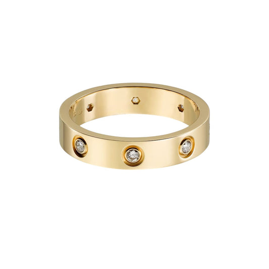 [Renovia Jewelry]LOVE 4MM 8 DIAMANT RING