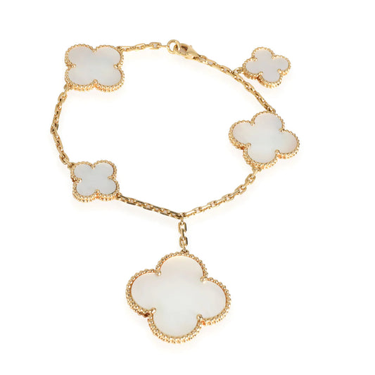 [Renovia Jewelry]MAGIC CLOVER MOP GOLD BRACELET 5 MOTIFS
