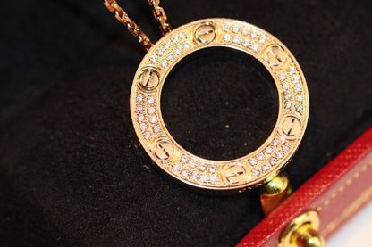 [Renovia Jewelry]LOVE NECKLACE ADJUSTABLE ROSE GOLD