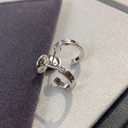 [Renovia Jewelry]LOVE EARRINGS 2.65MM SILVER