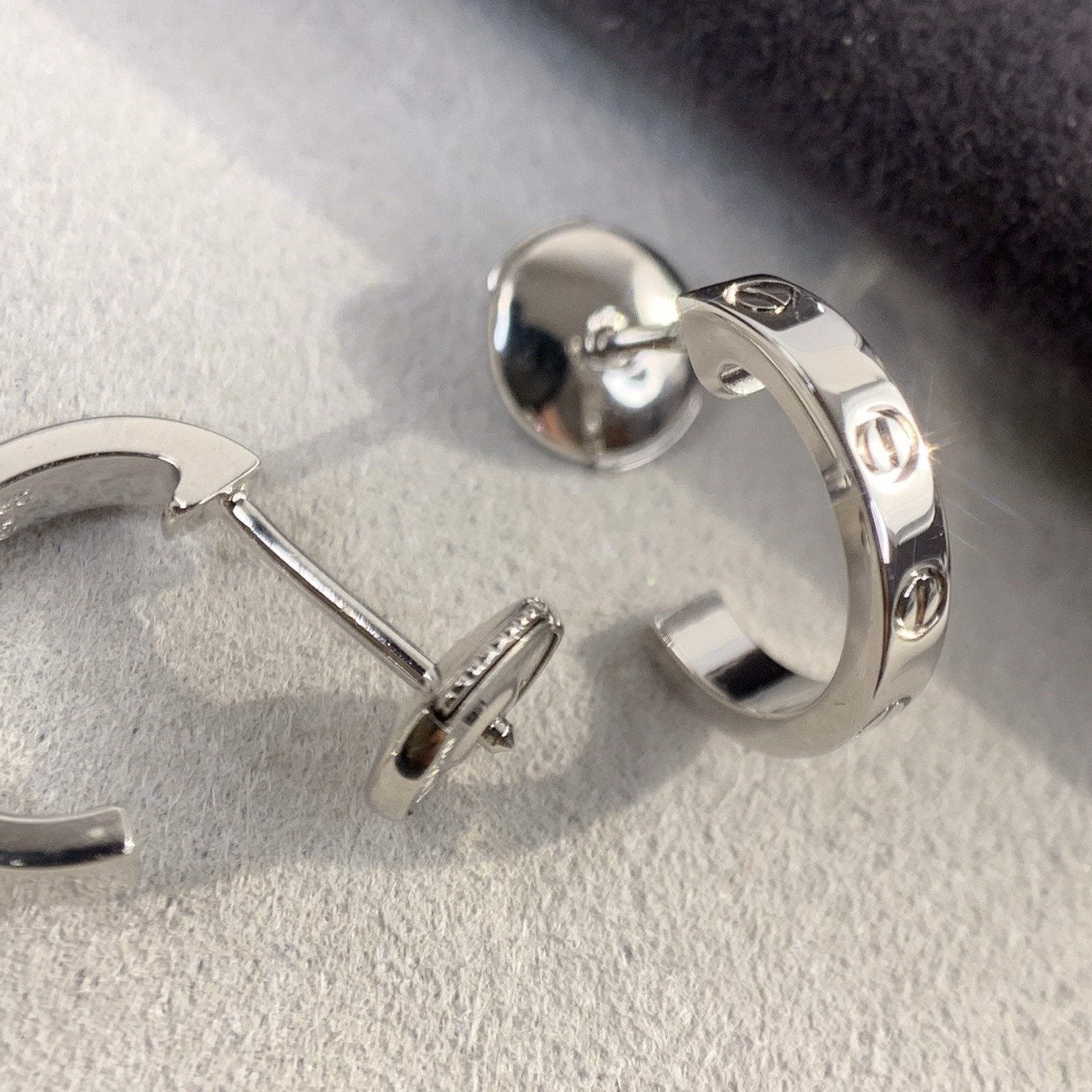 [Renovia Jewelry]LOVE EARRINGS 2.65MM SILVER