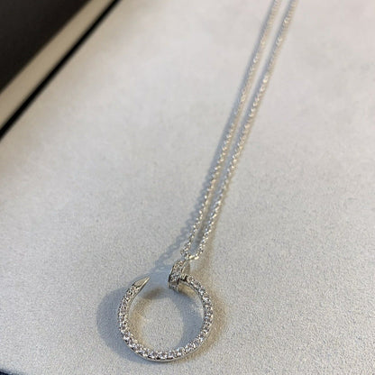[Renovia Jewelry]JUSTE NECKLACE SILVER DIAMONDS