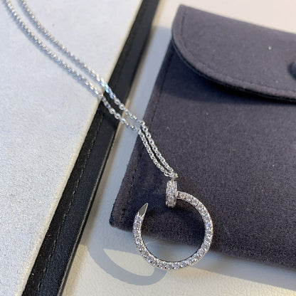 [Renovia Jewelry]JUSTE NECKLACE SILVER DIAMONDS
