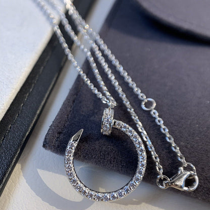 [Renovia Jewelry]JUSTE NECKLACE SILVER DIAMONDS