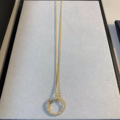 [Renovia Jewelry]JUSTE NECKLACE GOLD DIAMONDS