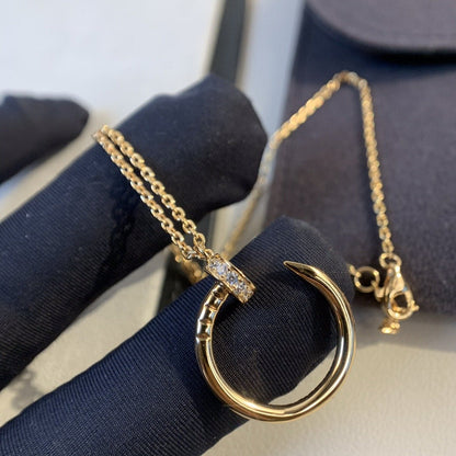 [Renovia Jewelry]JUSTE NECKLACE PINK GOLD DIAMONDS