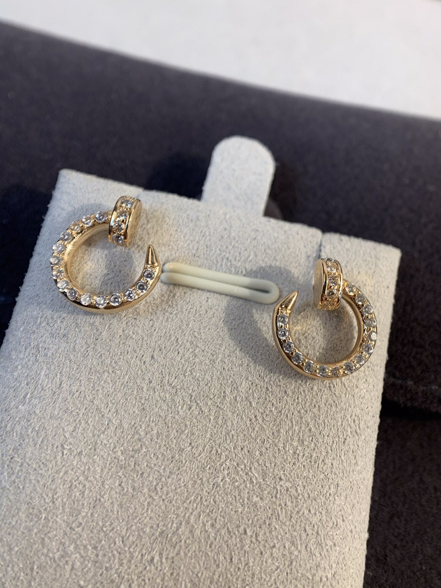 [Renovia Jewelry]JUSTE EARRINGS GOLD DIAMONDS