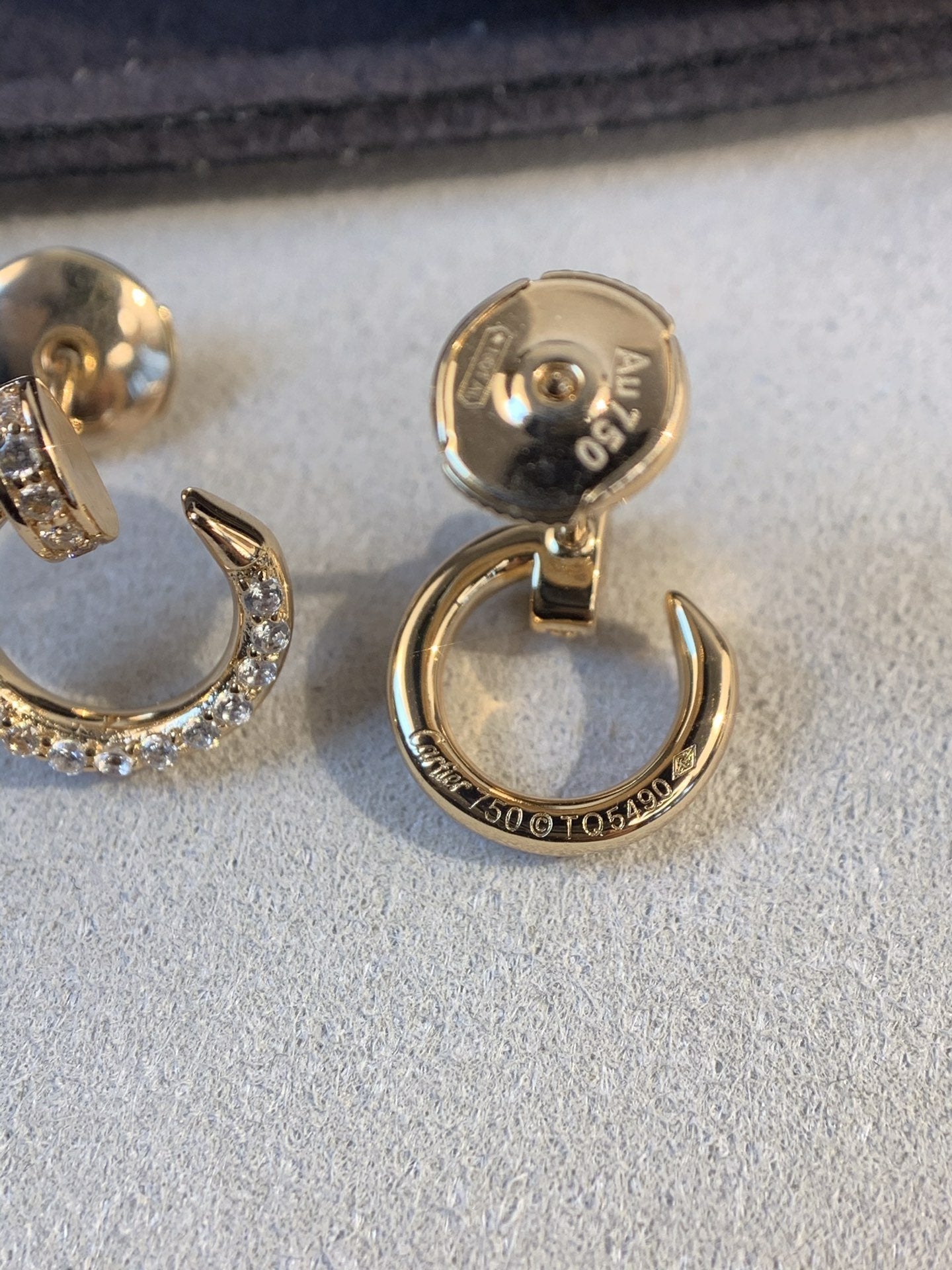 [Renovia Jewelry]JUSTE EARRINGS GOLD DIAMONDS