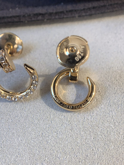 [Renovia Jewelry]JUSTE EARRINGS GOLD DIAMONDS