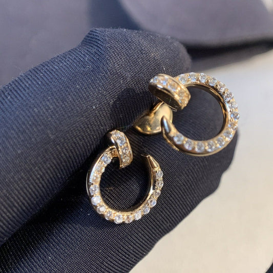 [Renovia Jewelry]JUSTE EARRINGS GOLD DIAMONDS