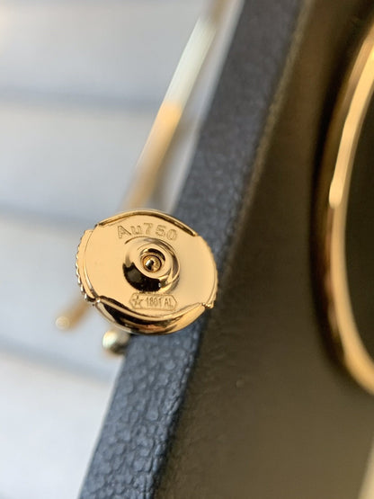 [Renovia Jewelry]JUSTE EARRINGS GOLD DIAMONDS 1.8MM