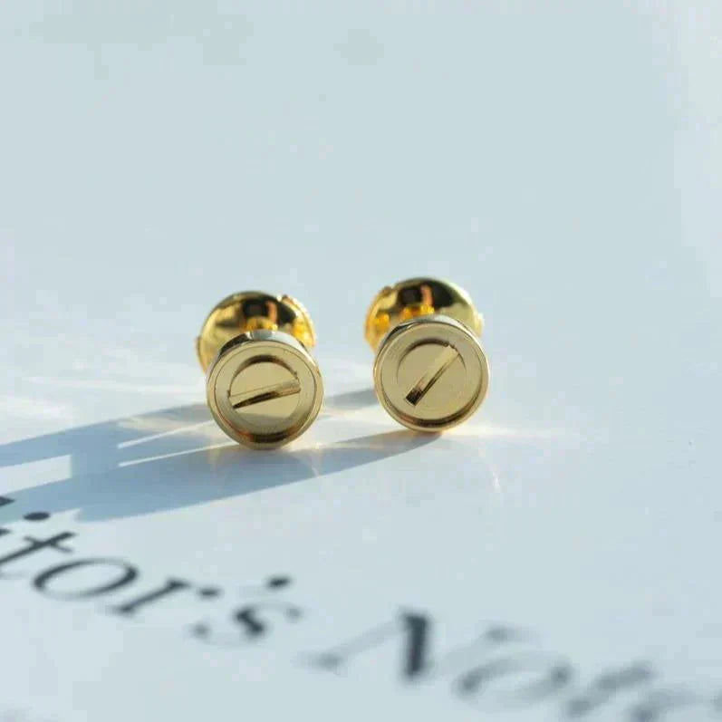 [Renovia Jewelry]LOVE EARRINGS GOLD 10MM