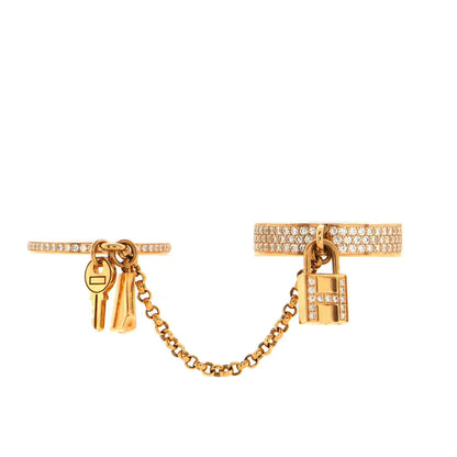 [Renovia Jewelry]HM KELLY CLOCHETTE DOUBLE RING IN  WITH DIAMONDS