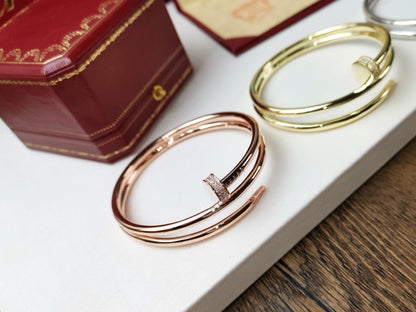 [Renovia Jewelry]JUSTE BRACELET 3.5MM DOUBLE ROW DIAMOND