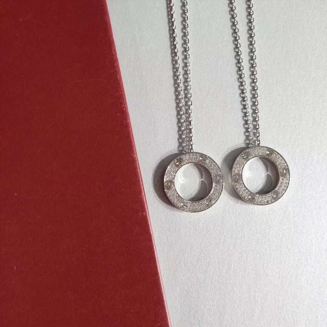 [Renovia Jewelry]LOVE NECKLACE ADJUSTABLE SILVER