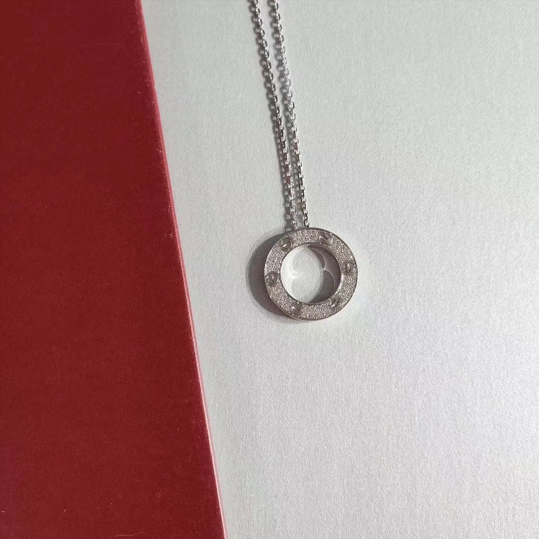 [Renovia Jewelry]LOVE NECKLACE ADJUSTABLE SILVER
