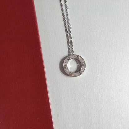 [Renovia Jewelry]LOVE NECKLACE ADJUSTABLE SILVER