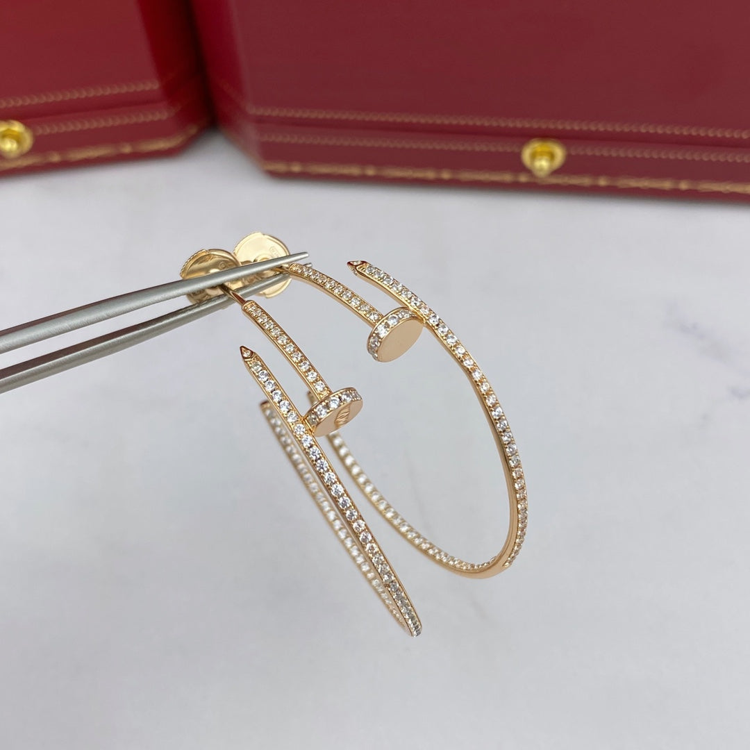 [Renovia Jewelry]JUSTE EARRINGS FULL DIAMONDS 1.8MM