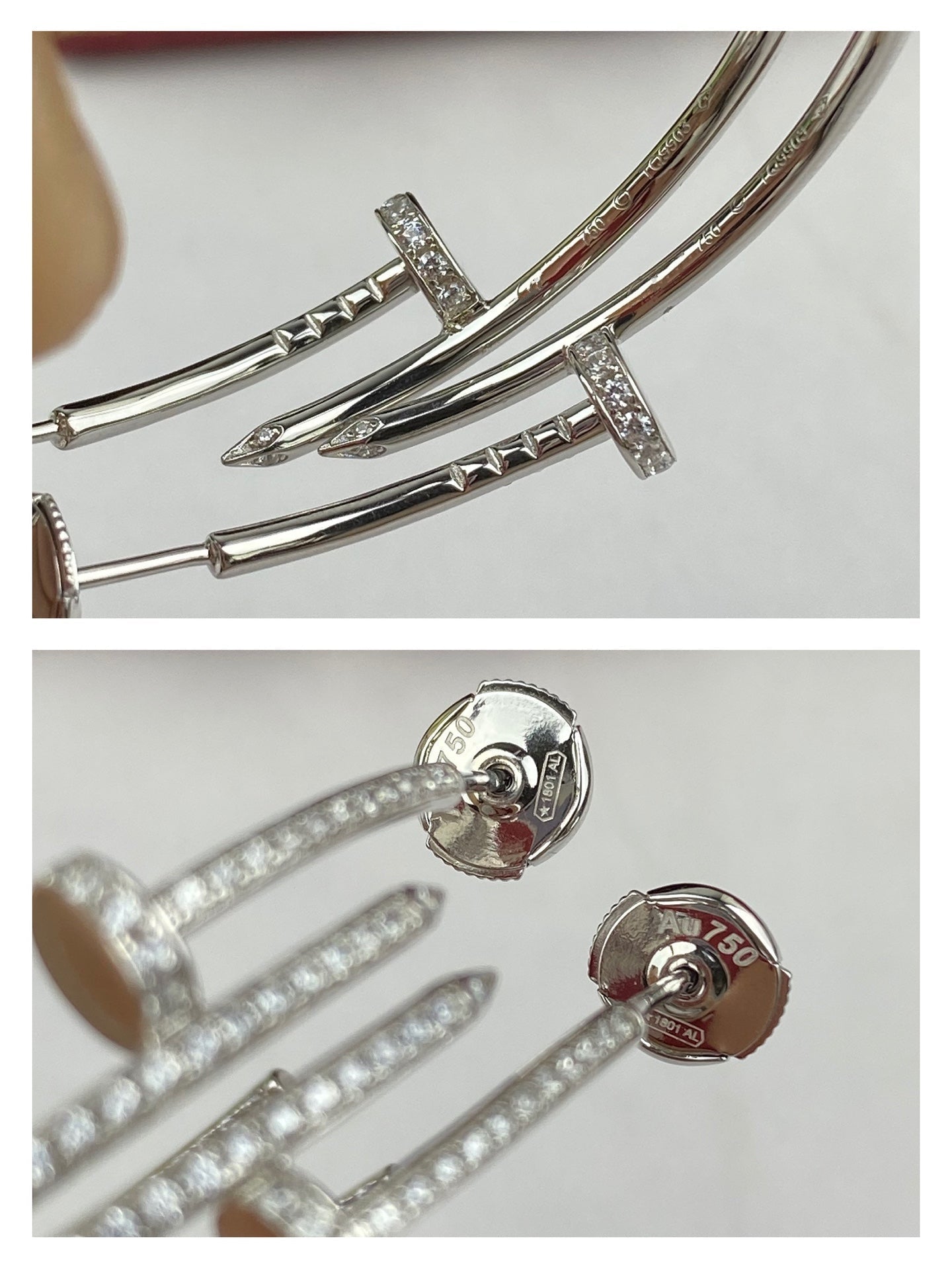 [Renovia Jewelry]JUSTE EARRINGS FULL DIAMONDS 1.8MM