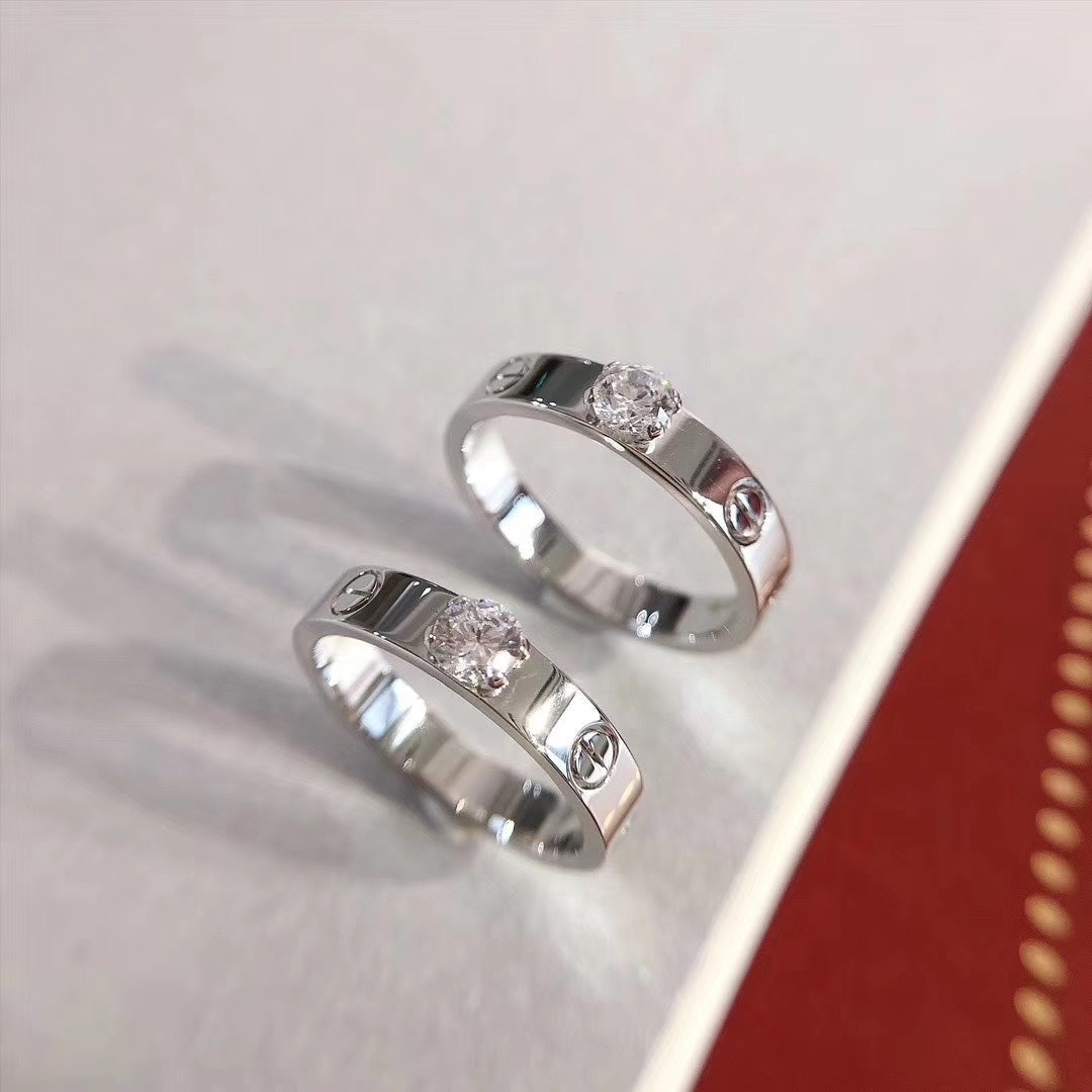 [Renovia Jewelry]LOVE RING 3.6MM 1 BIG DIAMOND
