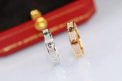 [Renovia Jewelry]LOVE RING 3.6MM DIAMOND PAVED