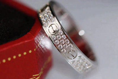 [Renovia Jewelry]LOVE RING 3.6MM DIAMOND PAVED