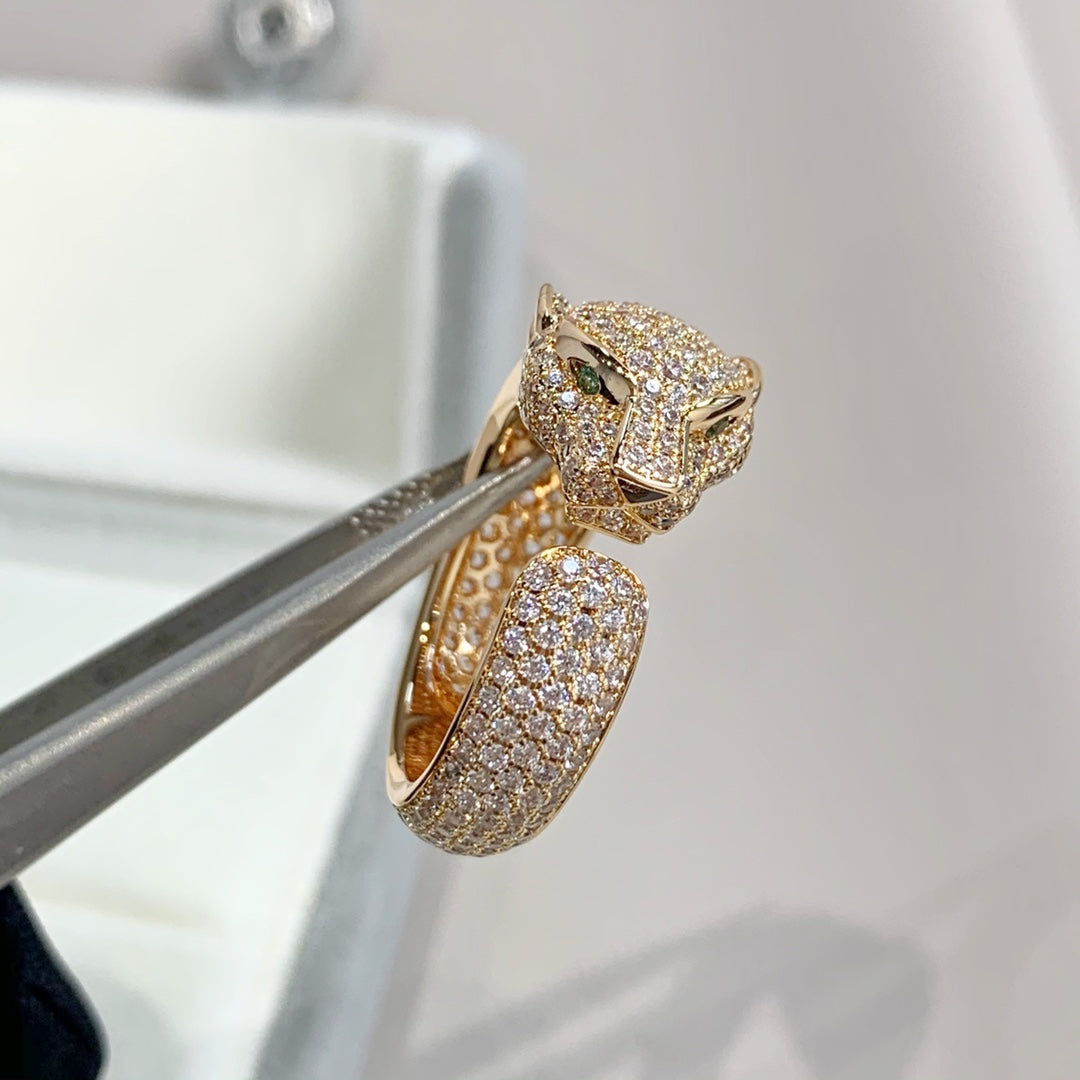 [Renovia Jewelry]PANTHERE PINK GOLD DIAMOND RING