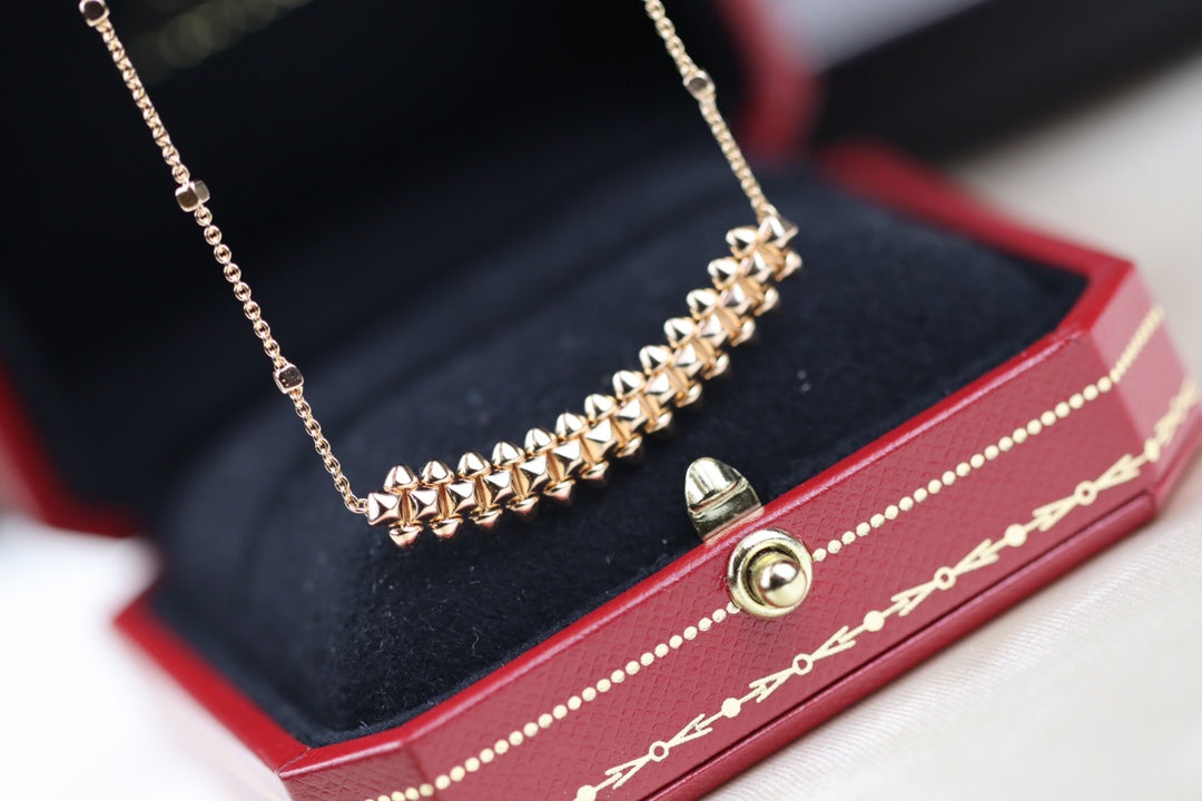 [Renovia Jewelry]CLASH PINK GOLD NECKLACE