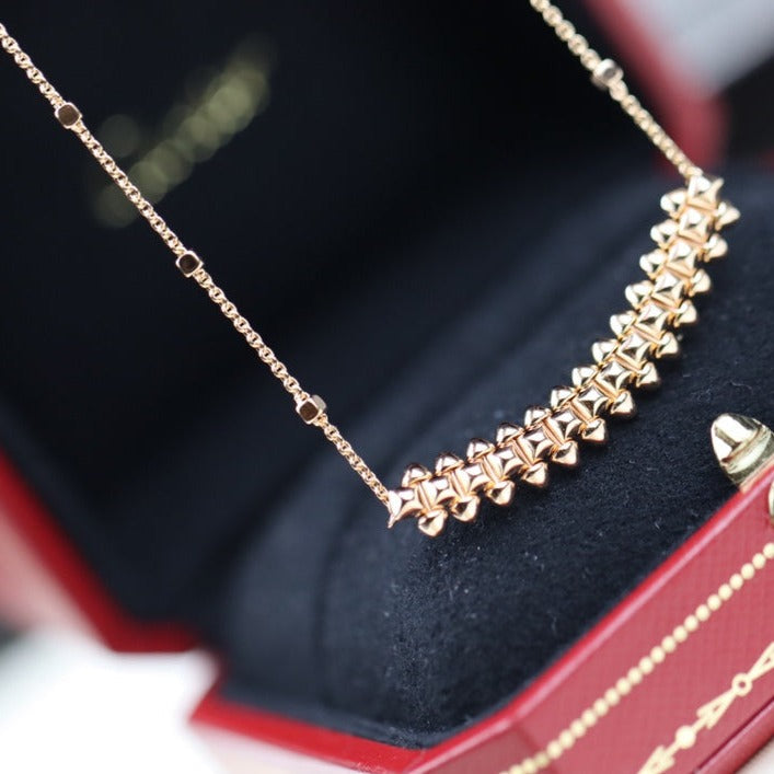 [Renovia Jewelry]CLASH PINK GOLD NECKLACE