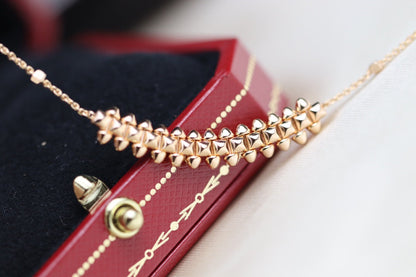 [Renovia Jewelry]CLASH PINK GOLD NECKLACE