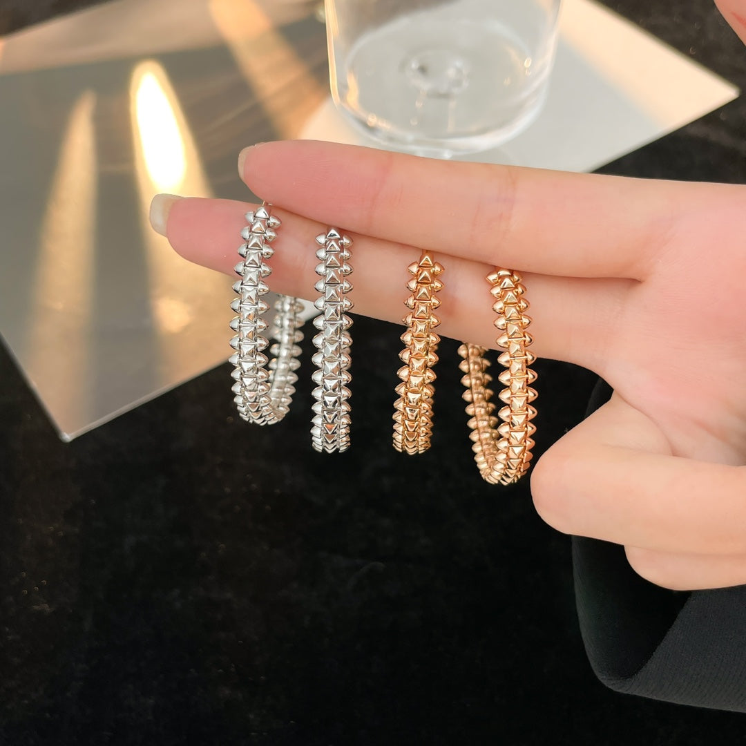 [Renovia Jewelry]CLASH HOOP EARRINGS