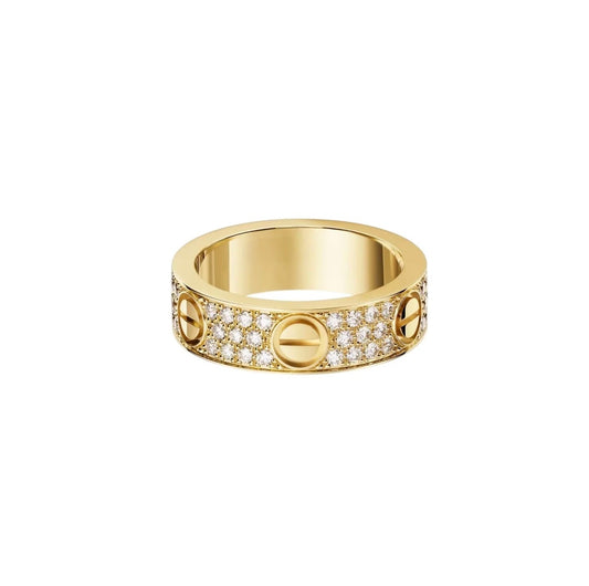 [Renovia Jewelry]LIEBESRING 5,5 MM DIAMANTEN PFLASTERN