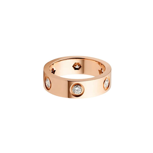 [Renovia Jewelry]LOVE 5.5MM 6 DIAMONDRING
