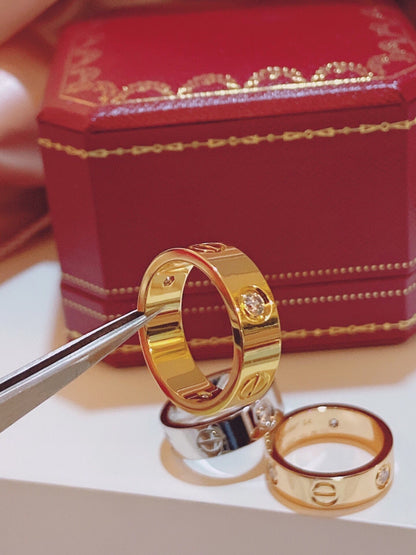 [Renovia Jewelry]Three-Diamond Ring