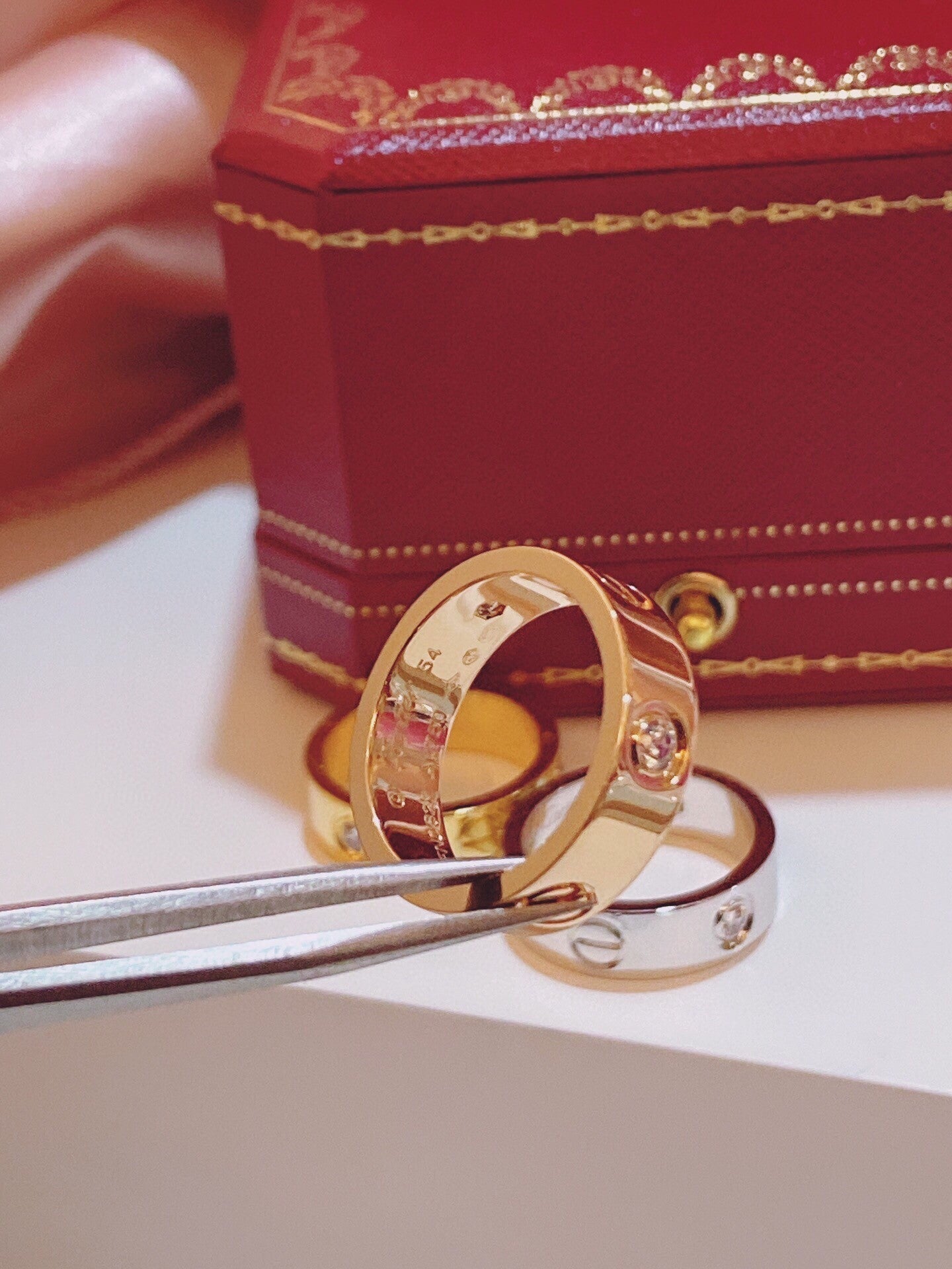 [Renovia Jewelry]Three-Diamond Ring