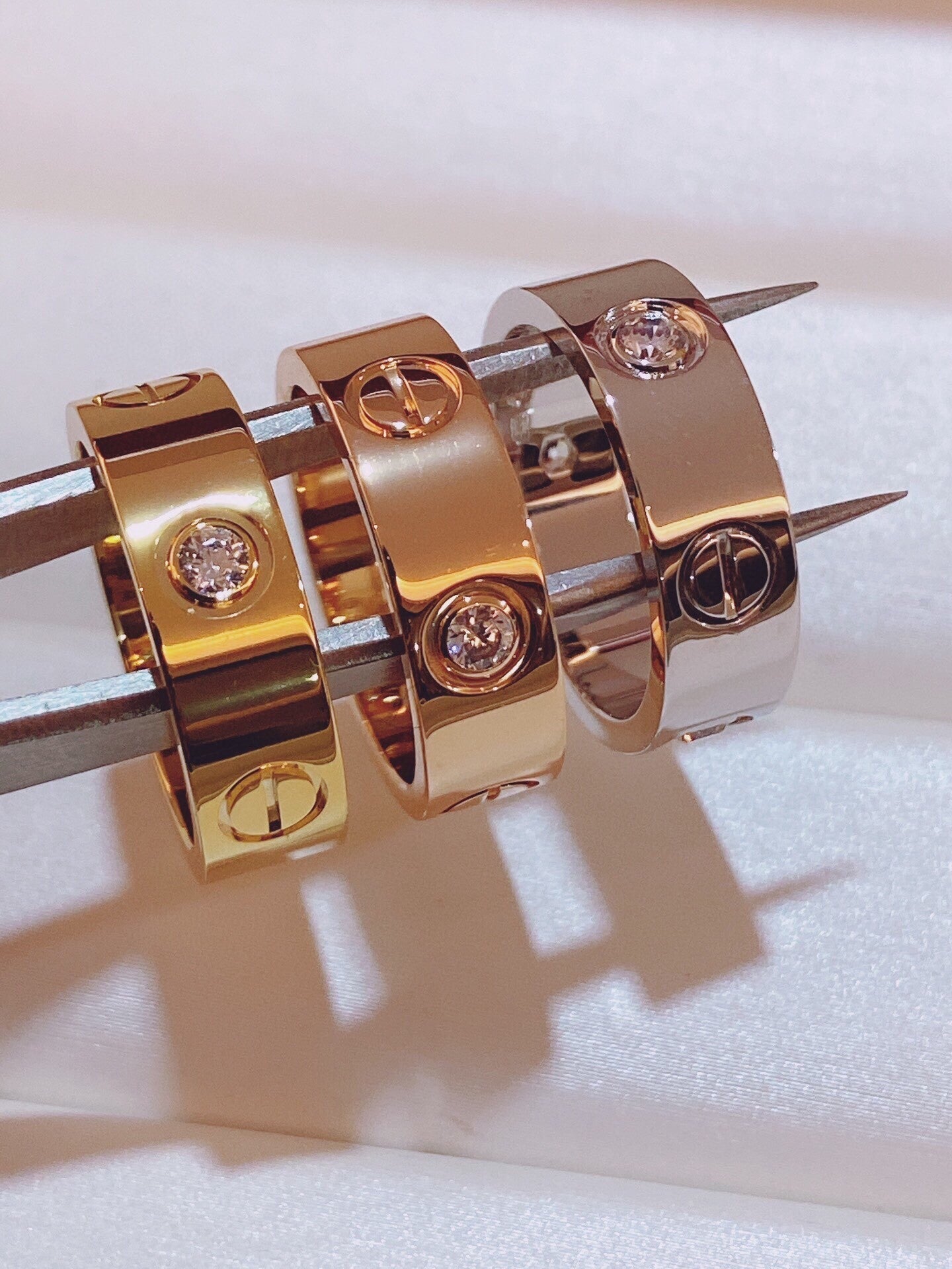 [Renovia Jewelry]Three-Diamond Ring