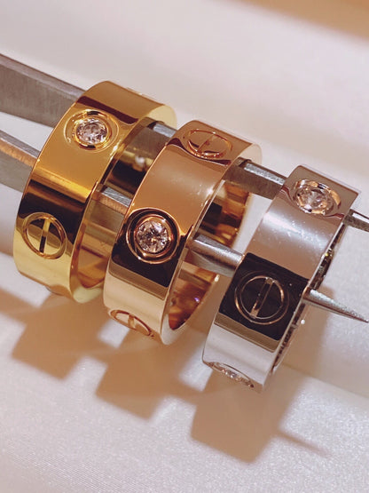 [Renovia Jewelry]Three-Diamond Ring