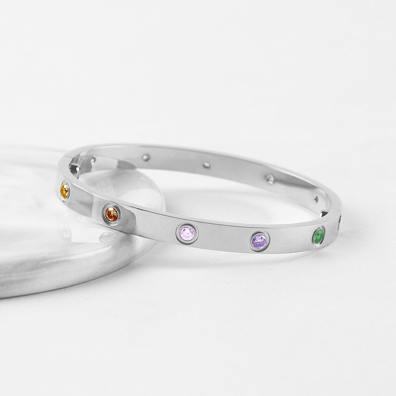[Renovia Jewelry] 2026 NEW 6.1MM COLORED GEMSTONE BRACELET