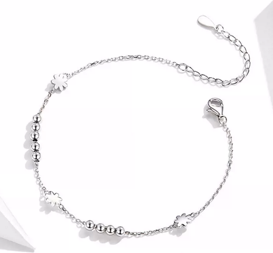 Platinperlenarmband