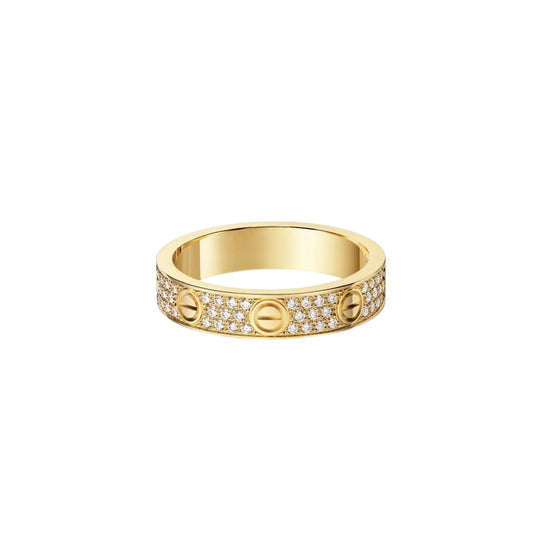 [Renovia Schmuck]LIEBESRING 4.0MM DIAMANT PAVÉ