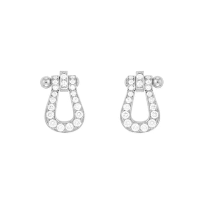 [Renovia Jewelry]FORCE 10 FULL DIAMOND STUD EARRINGS MINI MODEL