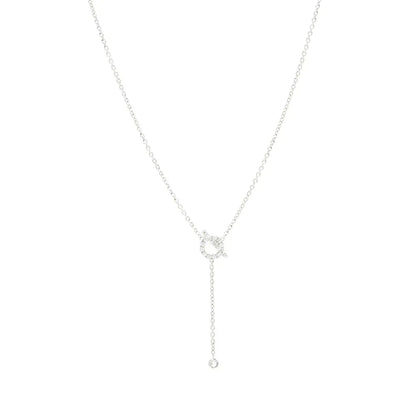 [Renovia Jewelry]FINESSE SILVER DIAMOND NECKLACE