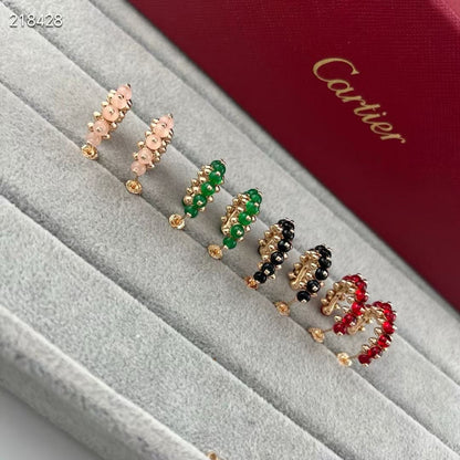 [Renovia Jewelry]NEW COLORED GEMSTONE COLLECTION SMALL HOOP EARRINGS