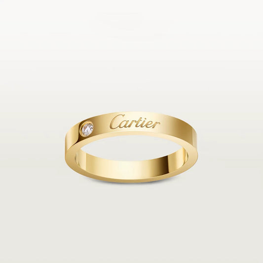 [Renovia Jewelry]LOVE RING 4MM 1 DIAMANT