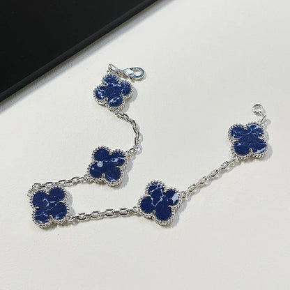 [Renovia Jewelry]CLOVER 5 MOTIF PIETERSITE BRACELET COLLECTION
