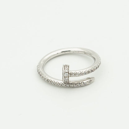 [Renovia Jewelry]JUSTE RING 1.8MM SILVER DIAMONDS