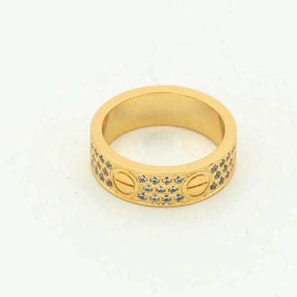 [Renovia Jewelry]LOVE RING 5.5MM DIAMONDS PAVED