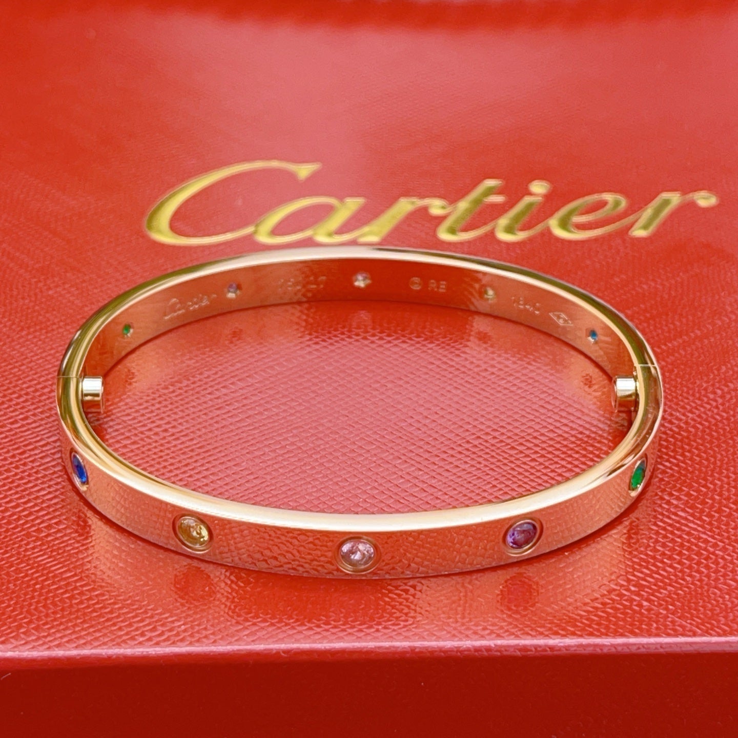 [Renovia Jewelry]2026 RAINBOW LOVE BRACELET 6.1MM  10 DIAMONDS