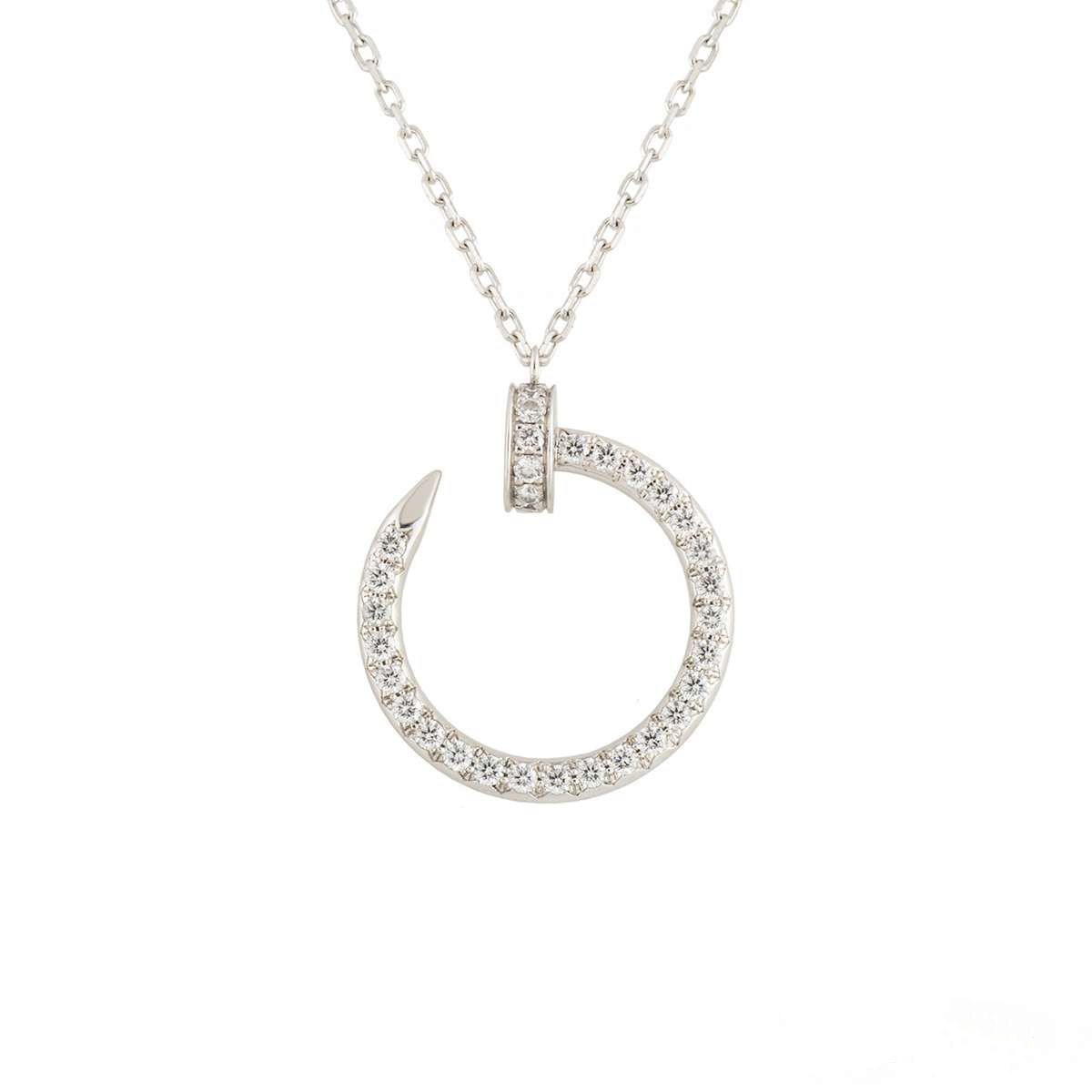 [Renovia Jewelry]JUSTE NECKLACE SILVER DIAMONDS