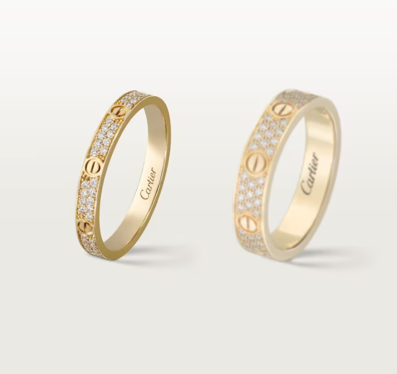 [Renovia Jewelry]LOVE RING 2.6mm-wide full-diamond ring Gold